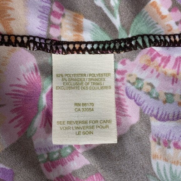 Free People Tunic Top Mini Dress Sz XS Butterfly Print Multicolor Stretch Tank - Picture 6 of 6